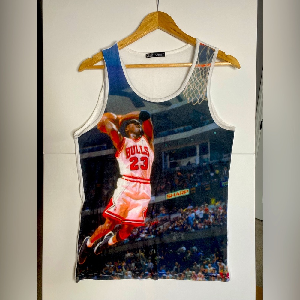 Michael Jordan graphic tank top by Crank size Small